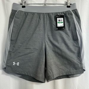 NWT Under Armour Gray Fitted 7” Athletic Running Shorts With Pockets